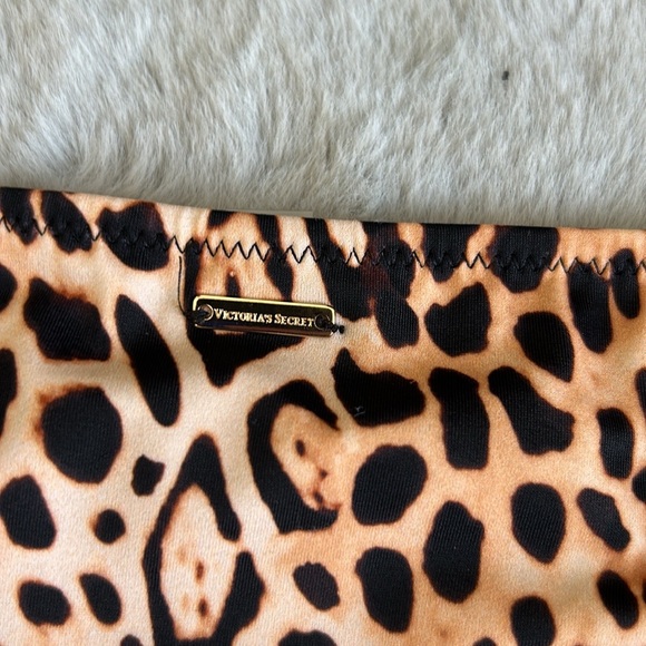 NWT Victoria’s Secret Leopard Print Side Tie Bikini Bottom S - Picture 8 of 8